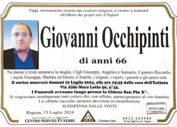 Ragusa, il quartiere in cui sorge la parrocchia San Pio X piange la scomparsa di Giovanni Occhipinti