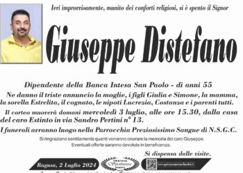 Ragusa piange la scomparsa di Giuseppe Distefano