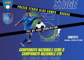L’Asd Ragusa calcio ha promosso uno stage per i giocatori under