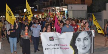 Una fiaccolata a Marina di Ragusa per ricordare le vittime della strage di via D’Amelio