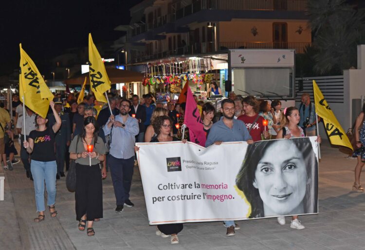 Una fiaccolata a Marina di Ragusa per ricordare le vittime della strage di via D’Amelio