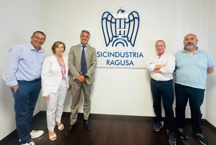 Le problematiche dell’economia iblea al centro dell’incontro tra il senatore Sallemi e i vertici di Sicindustria Ragusa