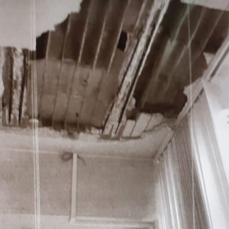 Crolla il soffitto in un’ala dell’edificio che ospita il Tribunale di Ragusa