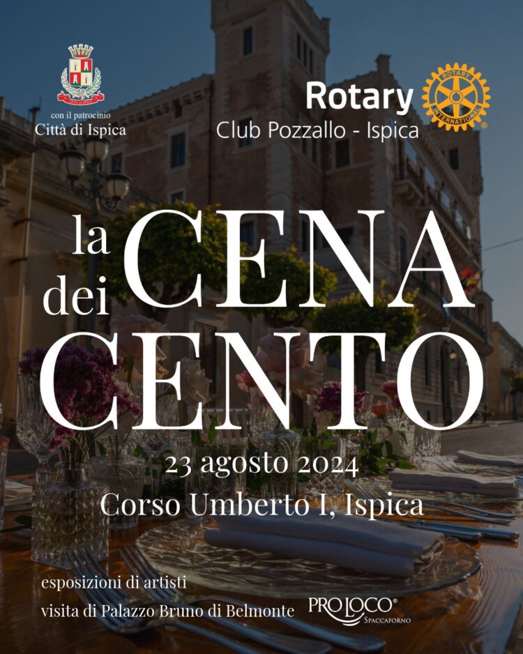 Ispica, domani sera la “Cena dei cento”