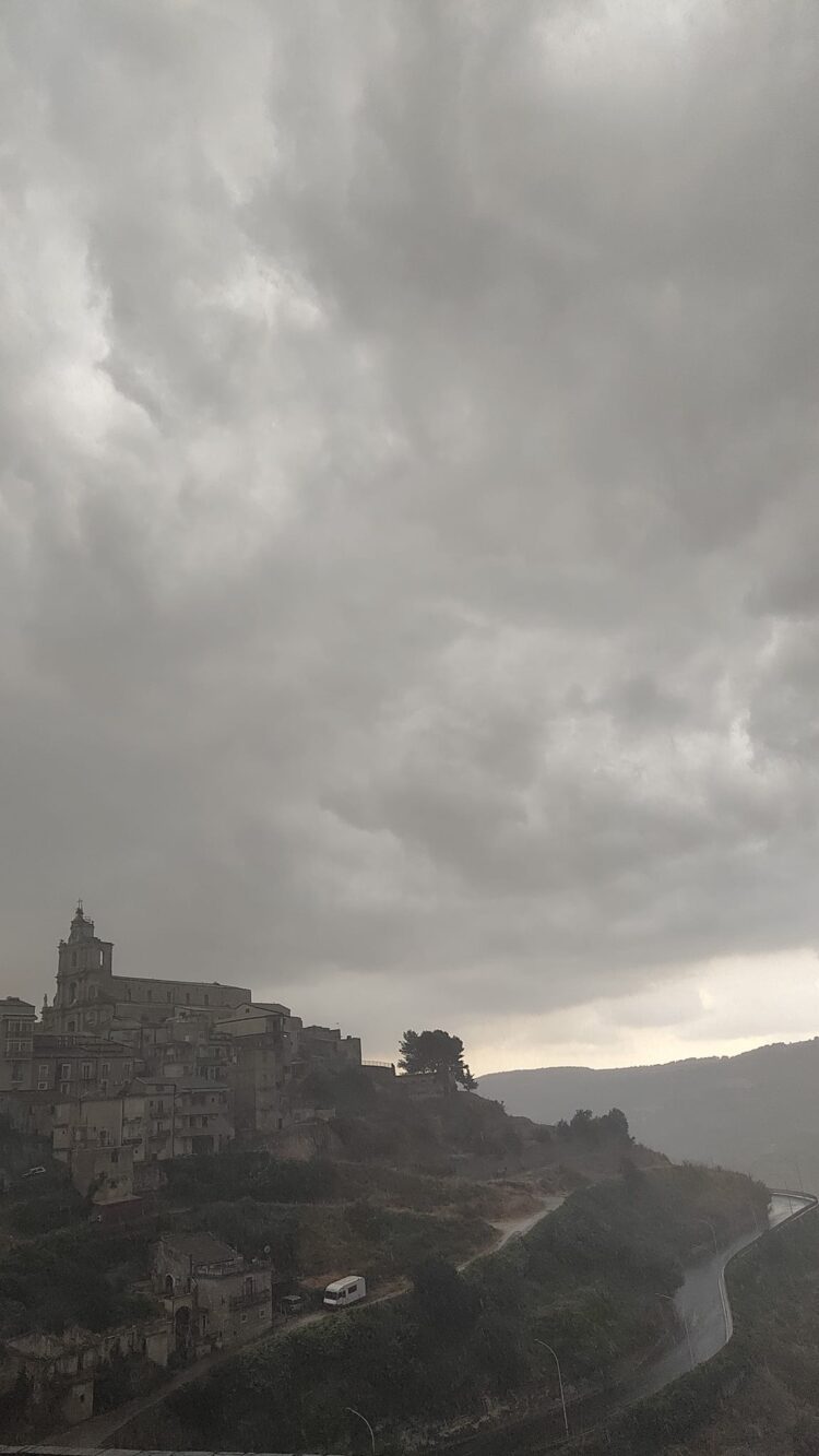 Finalmente la pioggia sui Monti Iblei