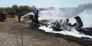 Incendio nelle aree rurali di Chiaramonte Gulfi