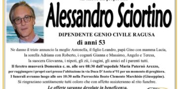 Ragusa, domenica mattina i funerali di Alessandro Sciortino