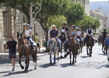 Ragusa, questa mattina il raduno del cavallo ibleo