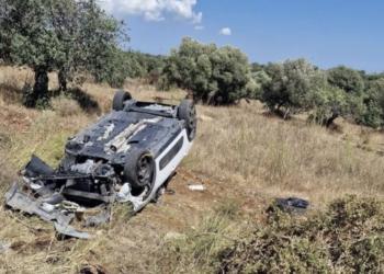 Incidente autonomo sulla Modica mare, auto con a bordo due ragazze finisce fuori strada e si ribalta