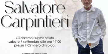 La provincia di Ragusa piange la scomparsa di Salvatore Carpintieri