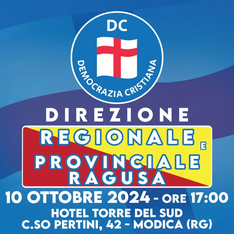 Si riunisce a Modica la direzione regionale e provinciale di Ragusa della Democrazia Cristiana