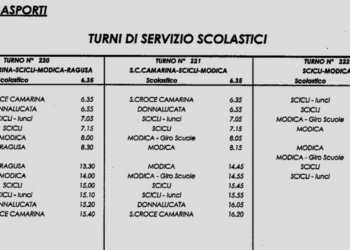 Trasporto scolastico a Scicli, Etna Trasporti comunica gli orari dei bus