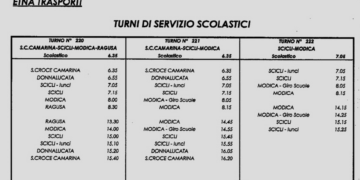 Trasporto scolastico a Scicli, Etna Trasporti comunica gli orari dei bus
