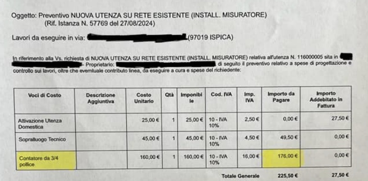 Ispica, Iblea Acque chiede che il pagamento del contatore: “Ma il regolamento vigente non lo prevede”