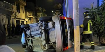 Vittoria, Fiat Panda colpita da un pirata della strada carambola su se stessa: c’è una ferita