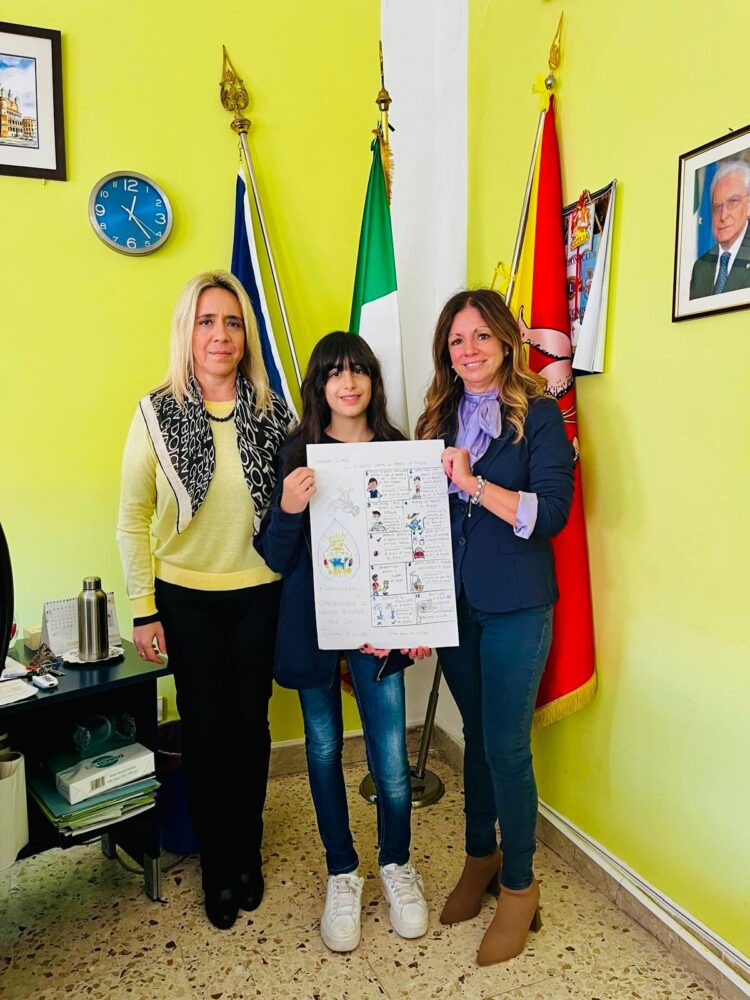 Comiso, il decalogo contro lo spreco d’acqua realizzato da una baby consigliera comunale