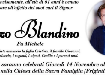 Frigintini (frazione di Modica) piange la prematura scomparsa del 61enne Enzo Blandino