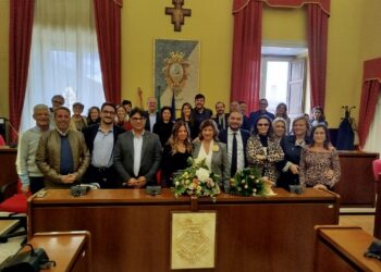 Comiso, il nuovo provveditore Mercante ricevuta a palazzo di Città