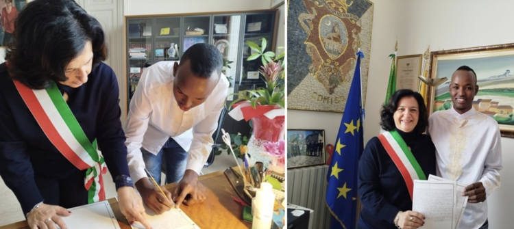 Comiso, la comunità si arricchisce di un nuovo cittadino italiano: è il somalo Bashir