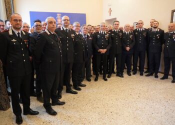 Ragusa, il generale di divisione Giuseppe Spina in visita al comando provinciale di Ragusa dei carabinieri