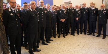 Ragusa, il generale di divisione Giuseppe Spina in visita al comando provinciale di Ragusa dei carabinieri