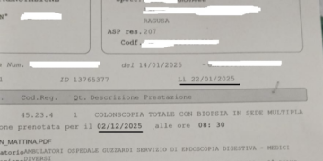 Undici mesi per una colonscopia in provincia di Ragusa, il comitato civico Art. 32 denuncia: “E’ macelleria sociale”