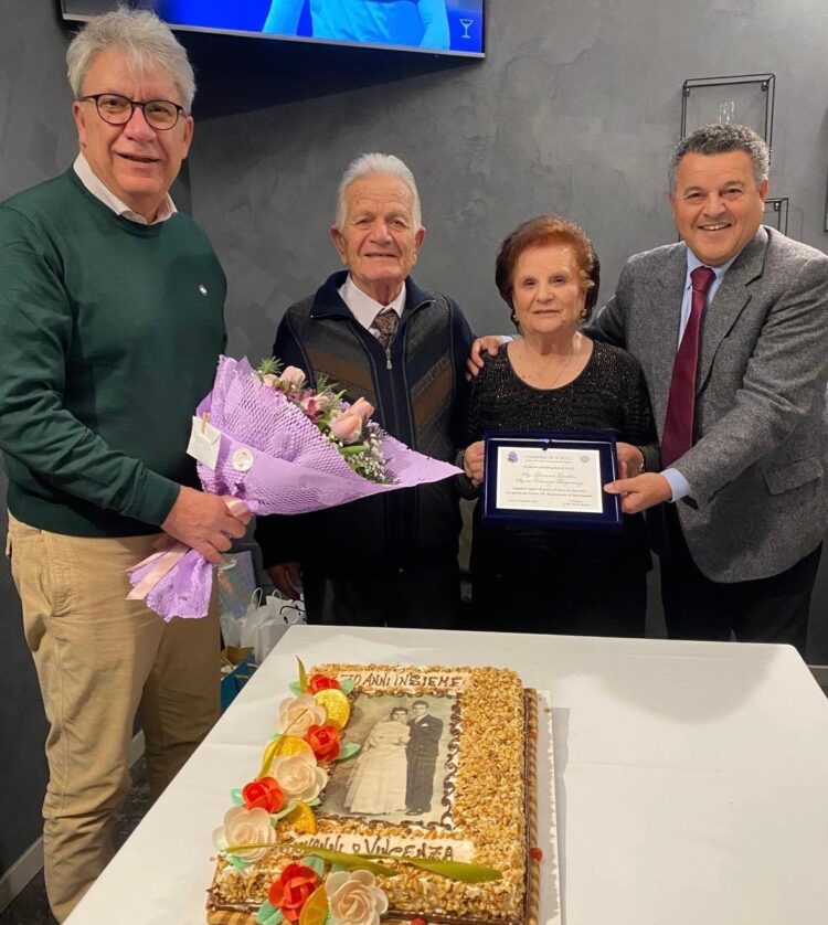 Scicli, festeggiamento 70 anni di matrimonio: sono nozze di titanio