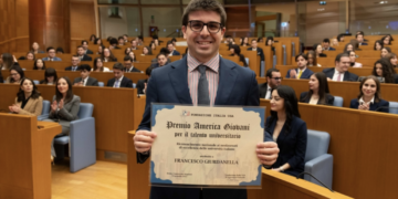 Ragusa, Francesco Giurdanella ha ricevuto il premio America Giovani per il talento universitario