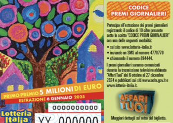 Ispica, venduto un biglietto da 100mila euro della Lotteria Italia