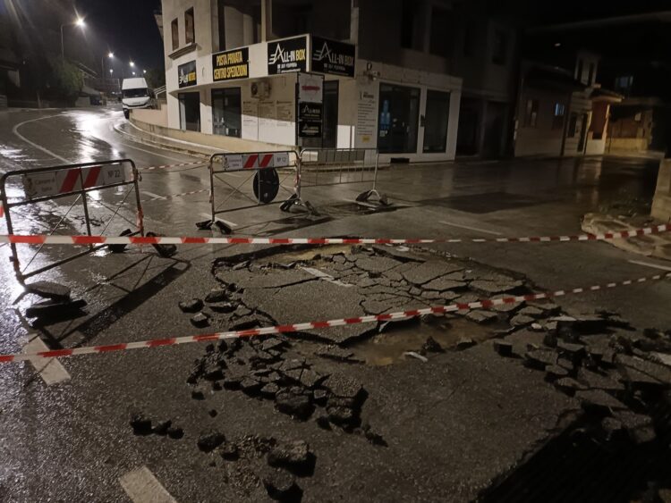 Ispica, primi danni a causa del nubifragio