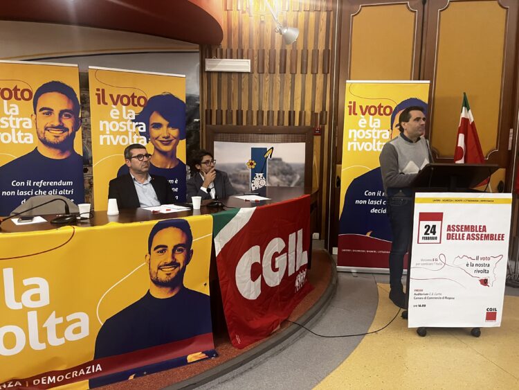 Ragusa, la Cgil lancia la campagna referendaria