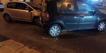 Ragusa, incidente stradale notturno in via Benedetto Croce