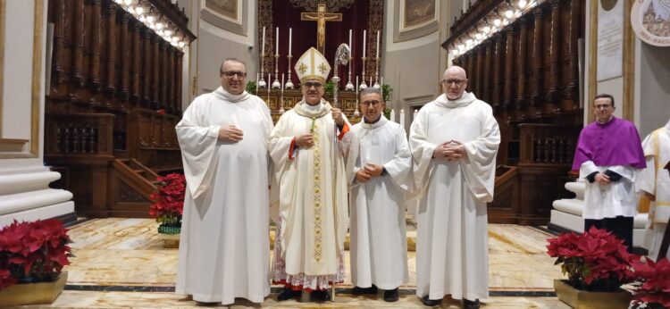 Ragusa, il vescovo ha annunciato l’ordinazione di tre nuovi diaconi permanenti
