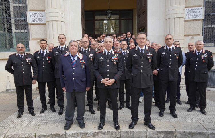Ragusa, il generale di divisione Spina in visita al comando provinciale dei carabinieri