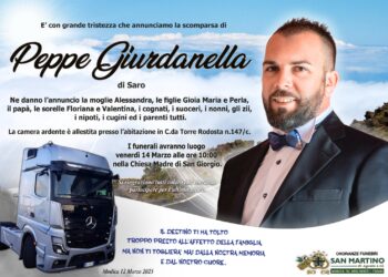 Modica, venerdì mattina i funerali di Peppe Giurdanella