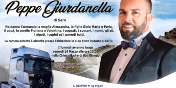 Modica, venerdì mattina i funerali di Peppe Giurdanella