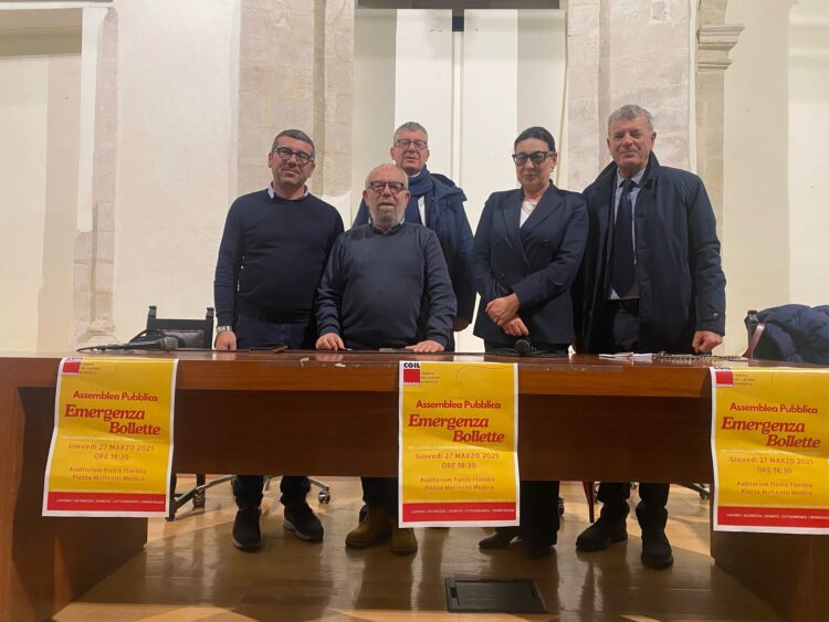 Modica e le bollette esose, assemblea cittadina promossa dalla Cgil