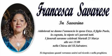 Modica, lutto nella storica ditta Savarino. Addio a Francesca Savarese