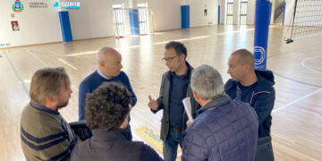 Pozzallo, sopralluogo per il completamento della palestra dell’istituto La Pira di via Pertini