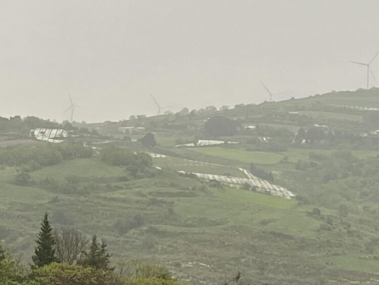 Forte grandinata a Monterosso Almo