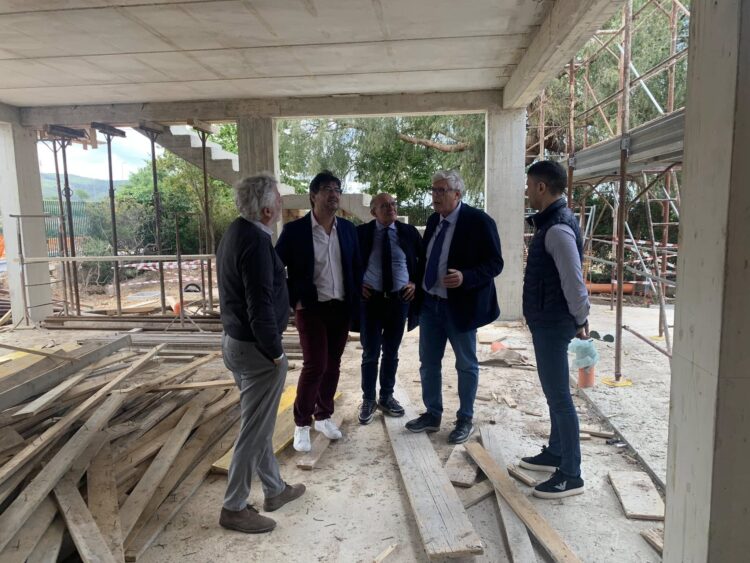 Chiaramonte, sopralluogo al cantiere della casa di comunità
