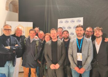 Una folta delegazione di rappresentanti di imprese operanti nel settore marmi e lapidei di pregio del Ragusano in missione a Trapani