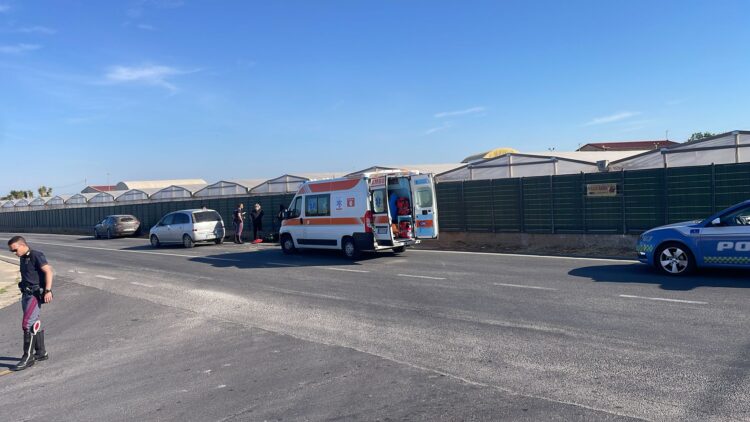 Vittoria, scontro auto-moto: ferito il centauro