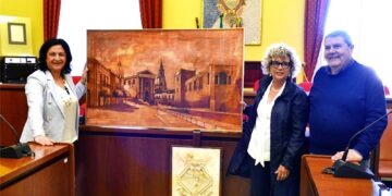 Comiso, donato al Comune un quadro del pittore Lo Turco