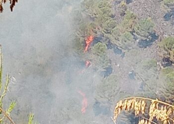 Monterosso, vasto incendio in contrada Casasia