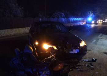 Vittoria, scontro auto-moto: centauro in codice rosso