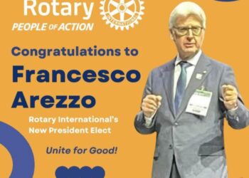 Il ragusano Francesco Arezzo di Trifiletti diventa presidente del Rotary international