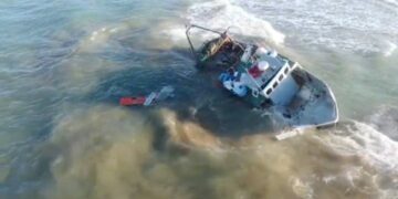 Cava D’Aliga, naufraga peschereccio a causa della Lupa di mare