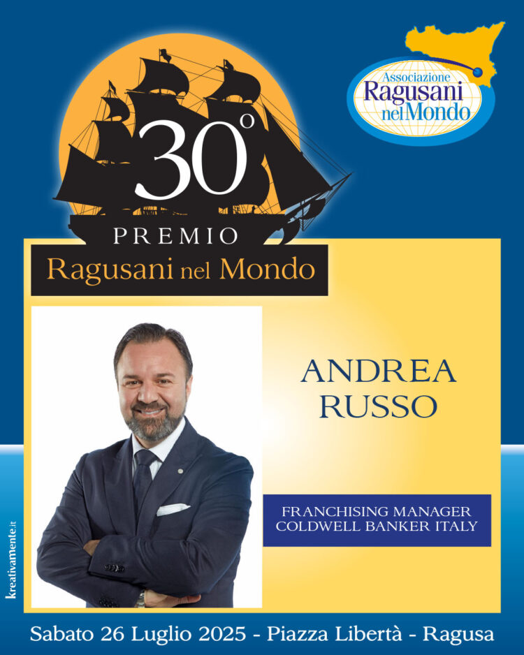 Ragusani nel mondo, sarà premiato anche Andrea Russo
