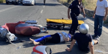Modica, scontro tra un autocarro e uno scooterone: feriti due coniugi